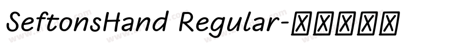 SeftonsHand Regular字体转换